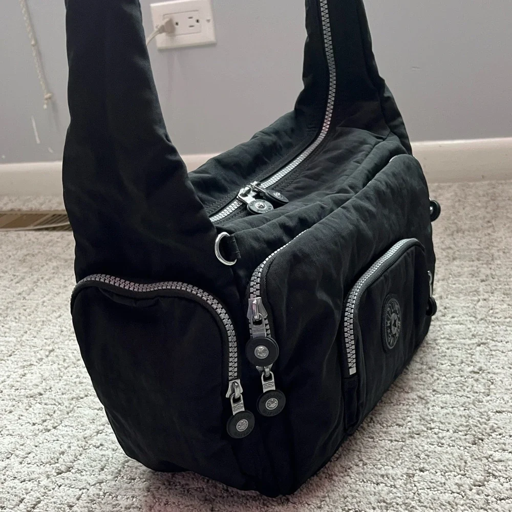 Kipling Black Nylon Convertible Bag - Picture 5 of 9